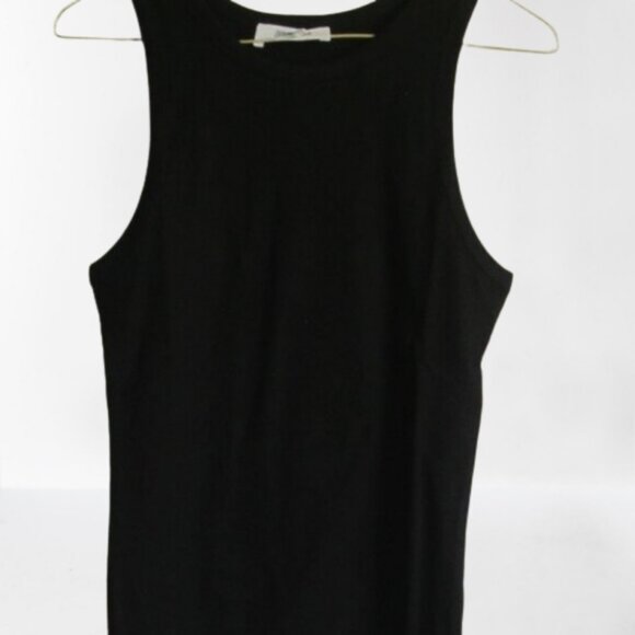 HYFVE Double Zero Ribbed Round Neck Tank Top in Black - Picture 1 of 9